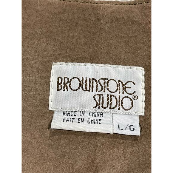 VTG Brownstone Studio Suede Vest 4 Button Women's Size Large 4 Button - Picture 2 of 9